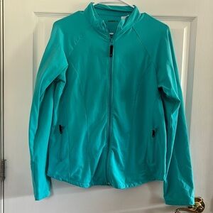 Danskin Blue Utility Jacket Lightweight Zip-Up